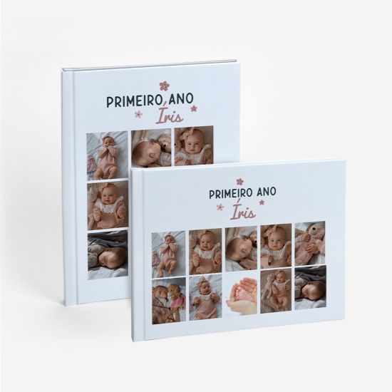 Álbum do Primeiro Ano do Bebé Rosa 1